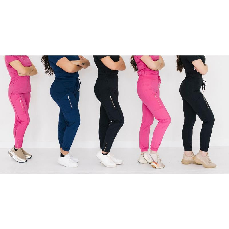 Women'S Hot Pink Scrub Joggers