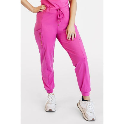 Women'S Hot Pink Scrub Joggers