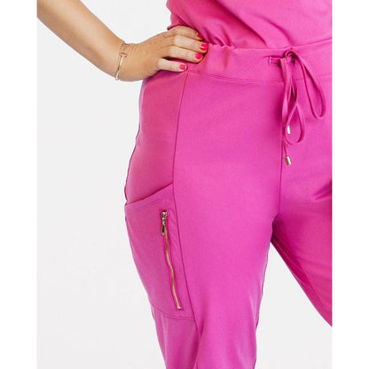 Women'S Hot Pink Scrub Joggers