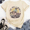 Women'S Cartoon Cowgirl & Letter Print round Neck Tee, Vintage Trendy Casual Short Sleeve T-Shirt for Daily Wear, Ladies Summer Outfit